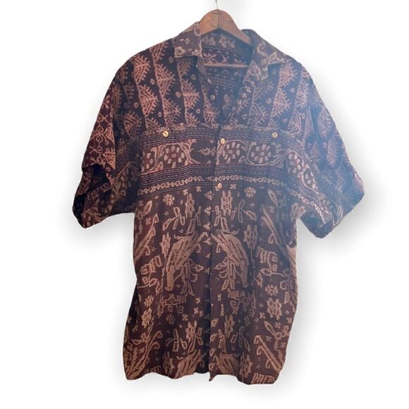 100% Cotton Short Sleeve Button Down Shirt - Picture 1 of 6